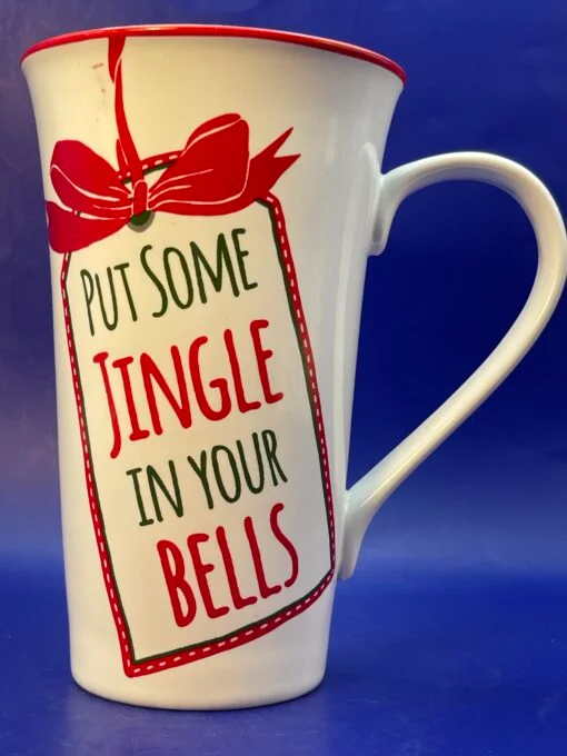 Elevate your holiday sipping experience with the Jingle In Your Bells Latte Mug. It’s the perfect #cupofmood and a masterpiece from 222 Fifth.