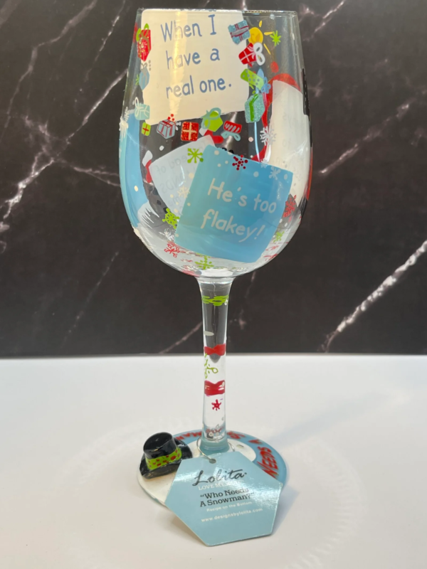 Embrace the humor of the holiday season with the whimsical Lolita Who Needs Snowman Wine Glass! It’s the perfect #cupofmood for fans of Lolita glasses.