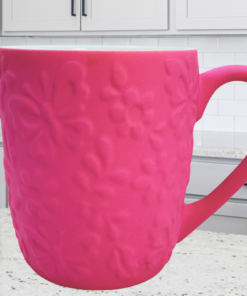 Petal & Pearl Butterfly Garden Mug cozy kitchen scene