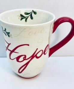 winter forest hope mug top view interior