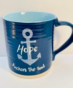 hope anchors the soul mug top view interior