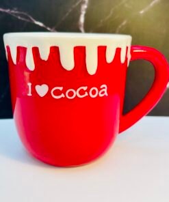 i love hot cocoa mug front view