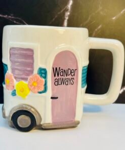 wander always camper mug front view