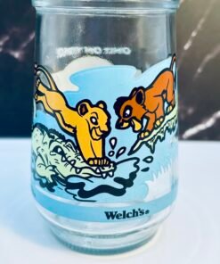 Lion King II jelly jar glass front view