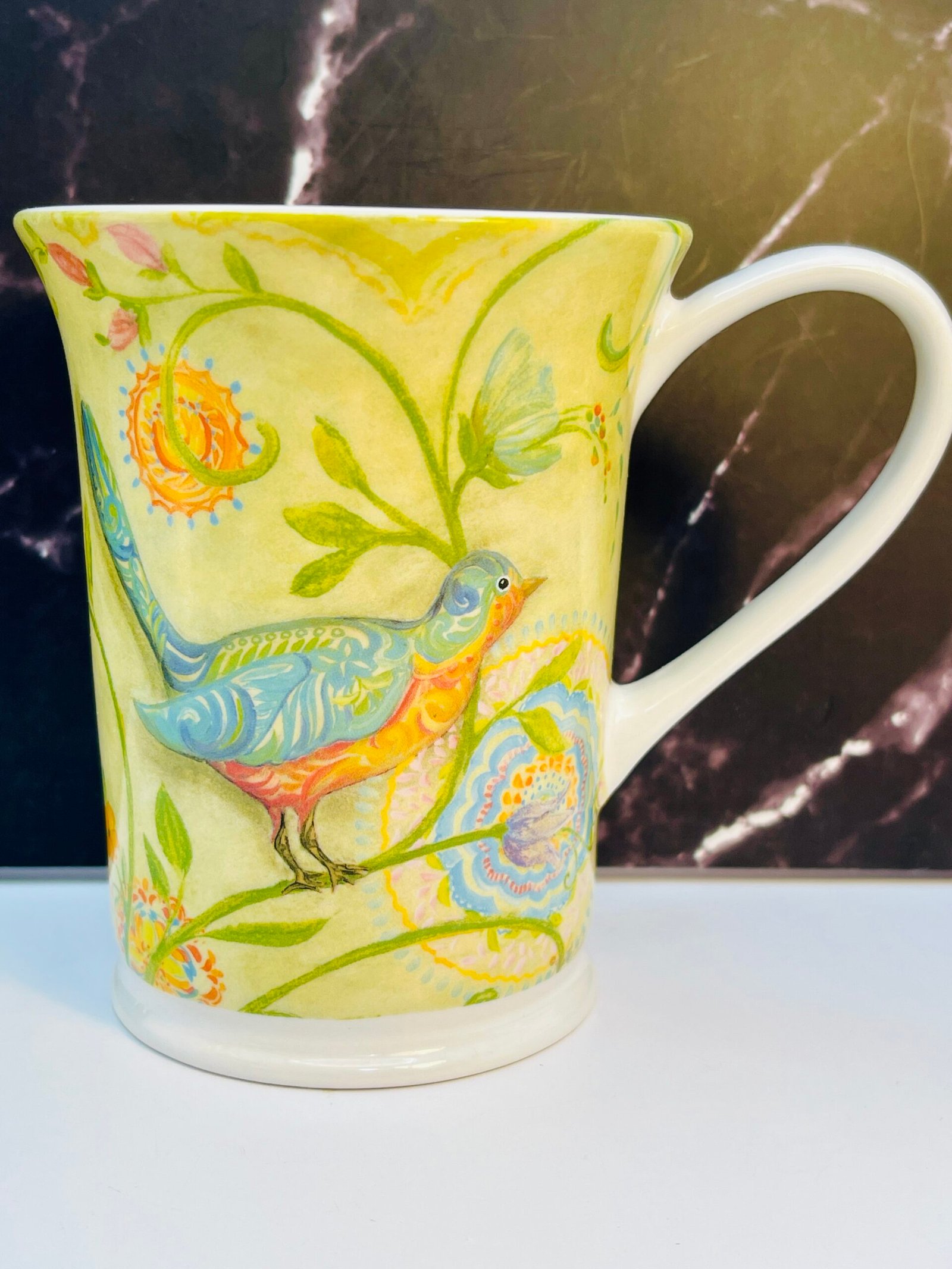 Inspire Peace Floral Kate McRostie Mug front view