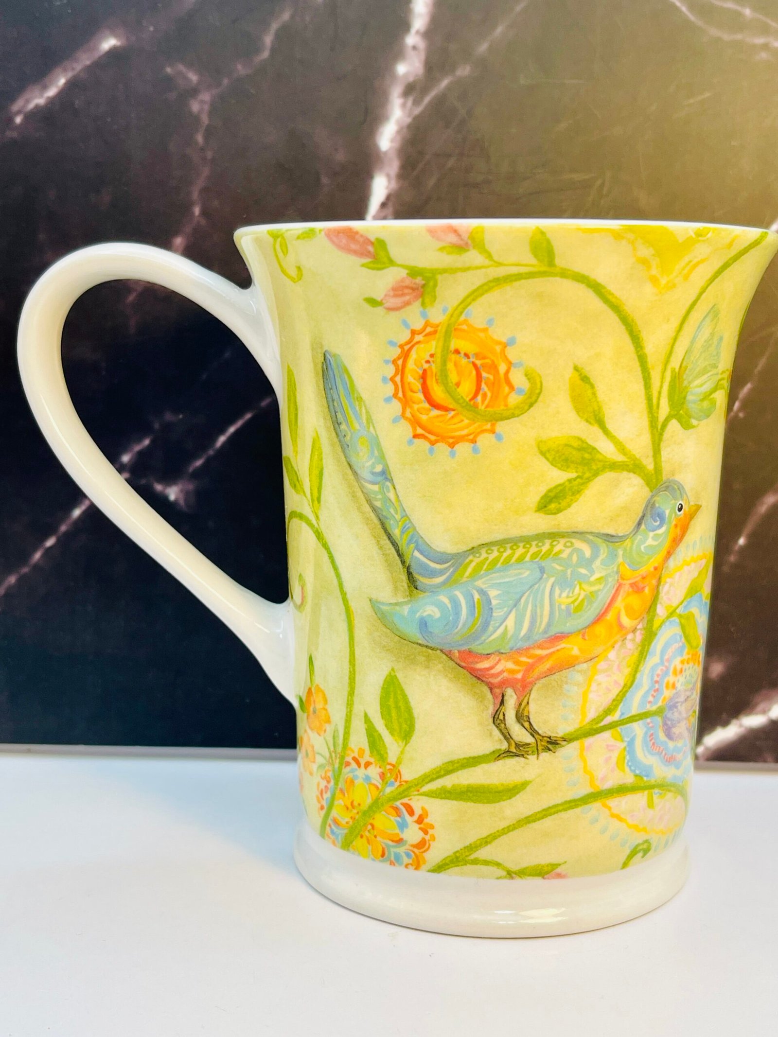 Inspire Peace Floral Kate McRostie Mug back view