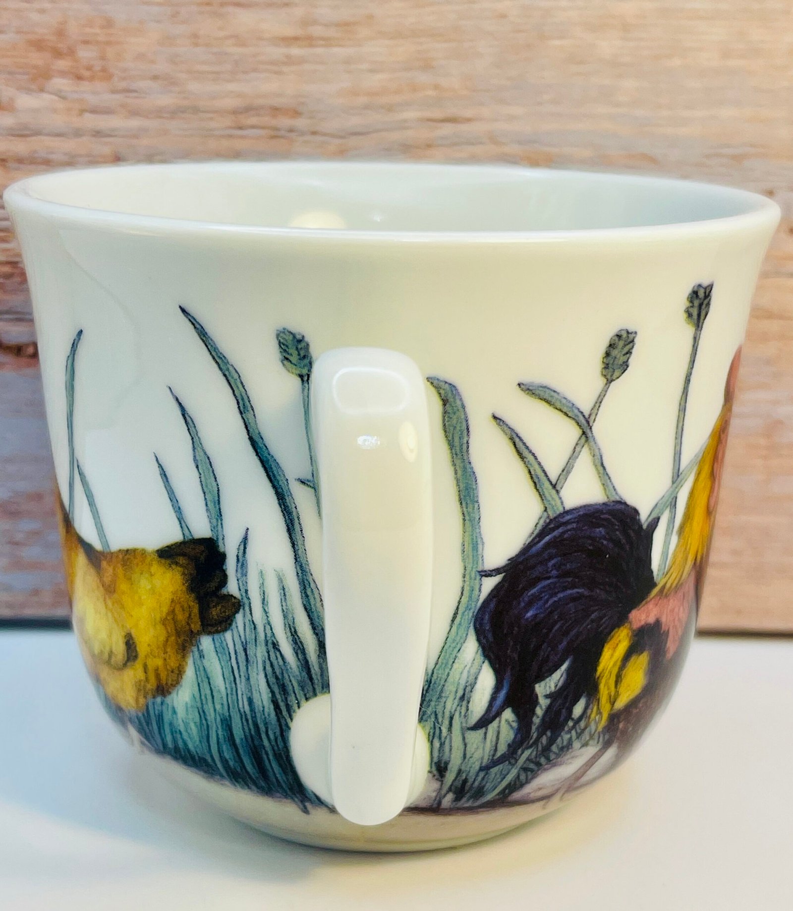 Kent Pottery Rooster Hen Mug handle side