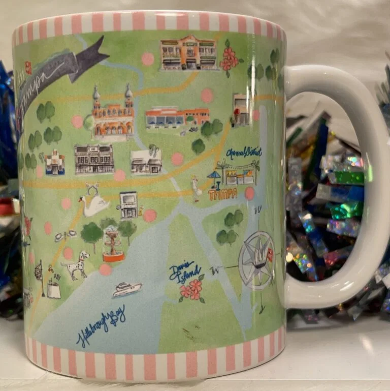 Meet the Tampa Florida Downtown Map Souvenir Mug. It’s the perfect #cupofmood and your new favorite way to celebrate The Big Guava!