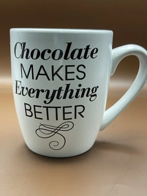 
This Hershey’s Chocolate Makes Everything Better Mug is the perfect #cupofmood for those wonderful people who love to eat chocolate.