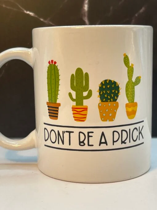 Add a dash of humor to your morning routine with the Don’t Be Prick Cactus Mug! It’s the perfect #cupofmood to sip with style and sass!
