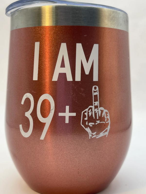 Introducing the Funny Forty Stainless Steel Tumbler! It’s the perfect #cupofmood to embrace the fabulous forty with a touch of humor!