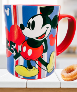 Disney Mickey Stripe 3D Embossed Mug kitchen scene