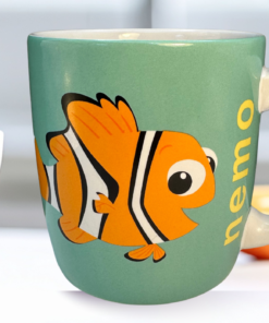 Disney Pixar Finding Nemo Sea Mug styled in bright kitchen setting