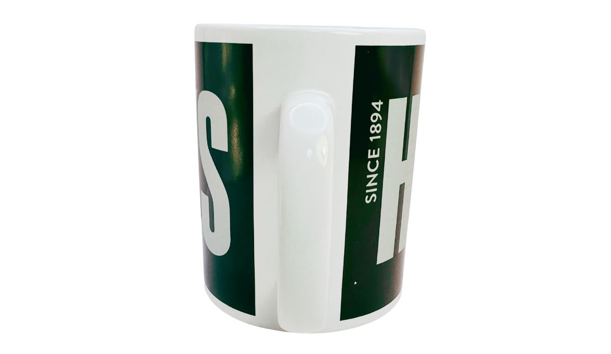 Hershey’s Classic Block Letter Mug handle view