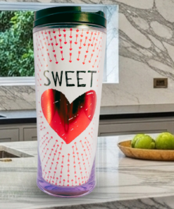 Starbucks 2009 Valentine Sweetheart Tumbler kitchen scene