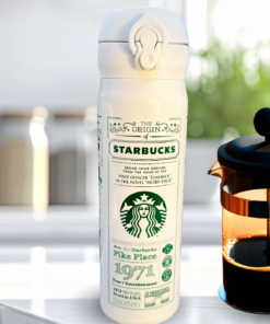 Starbucks JNL Story White Stainless Steel Tumbler kitchen scene