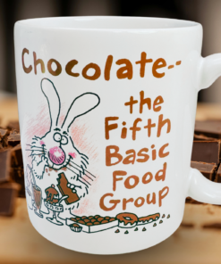 Hallmark Funny Chocolate Food Group Mug kitchen scene