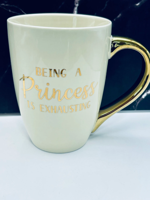 If you’ve ever woken up feeling like the crown is just a little too heavy, then the Being a Princess Is Exhausting Mug is the perfect #cupofmood for you.