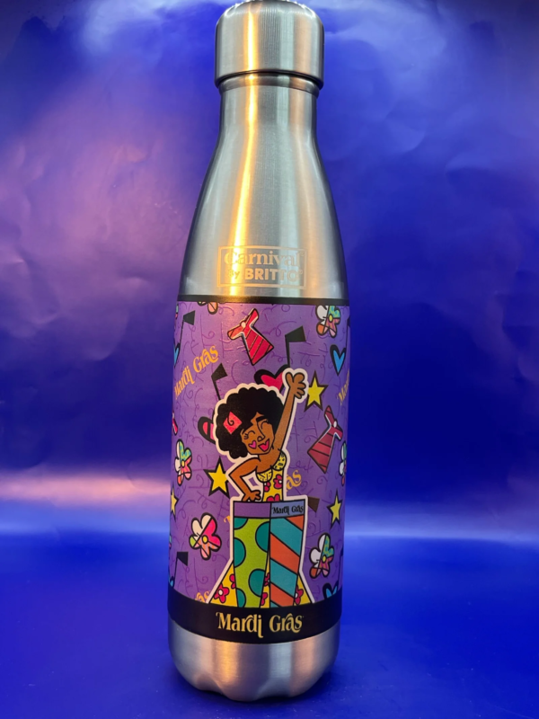 Stay hydrated in style with our Carnival Mardi Gras Britto Water Bottle. It’s the perfect #cupofmood and a coveted addition.