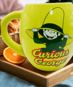 Curious George Yellow Oval Mug breakfast tray cozy setting