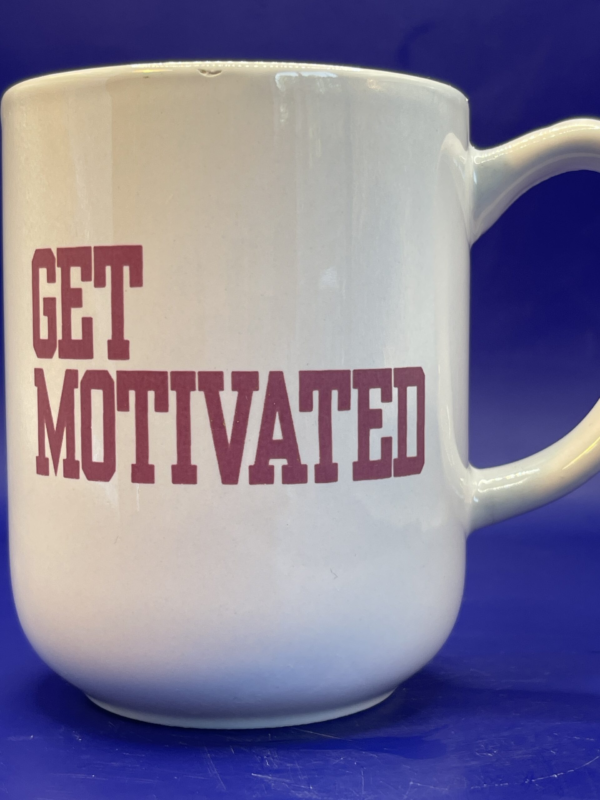 Fuel your determination with the Get Motivated Runner Mug.