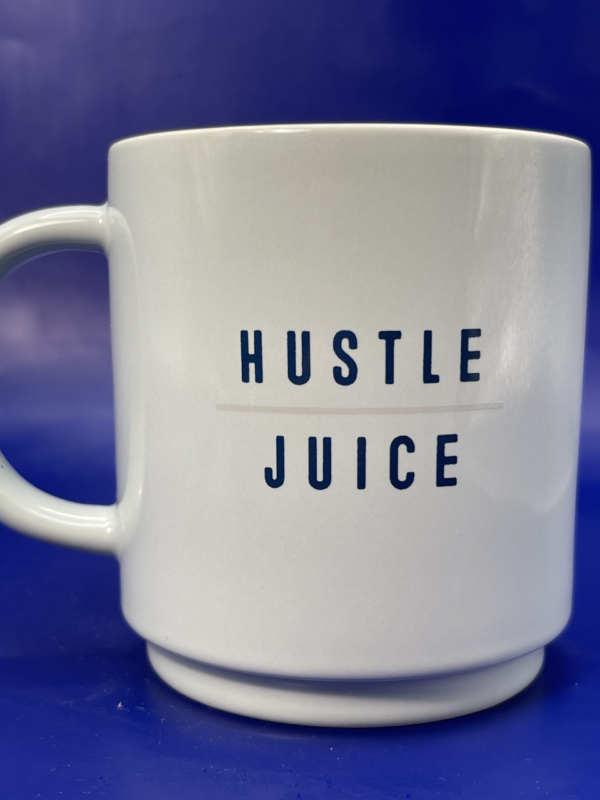 Kickstart your day with a healthy dose of motivation from the Hustle Juice Coffee Mug! Indeed this this 14-ounce ceramic mug is more than just a coffee cup. It’s a statement.