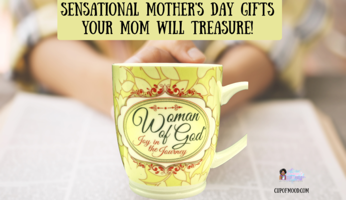 woman of god mug resting on bible inspirational Mother’s Day gifts