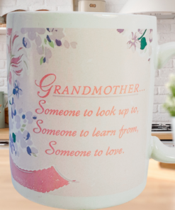 Hallmark grandmother mug floral design cozy kitchen display gift mug