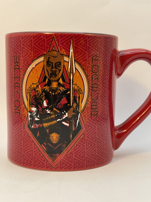 This Black Panther Wakanda Forever Mug by Marvel Comics is the perfect #cupofmood for Black Panther Fans. You’ll really love the image of Okoye and Wakanda Forever  on this Marvel Comics Mug.