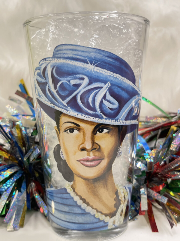 Sip in style and grace with the Elegant Church Hat Glass. It’s the perfect #cupofmood and a stunning collectible celebrating faith, beauty, and culture.