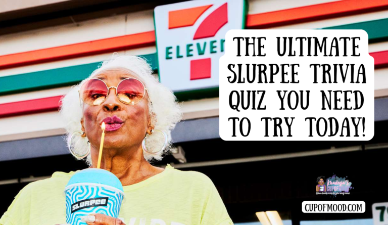 Woman enjoying a Slurpee outside 7 Eleven featured in The Final Sip section