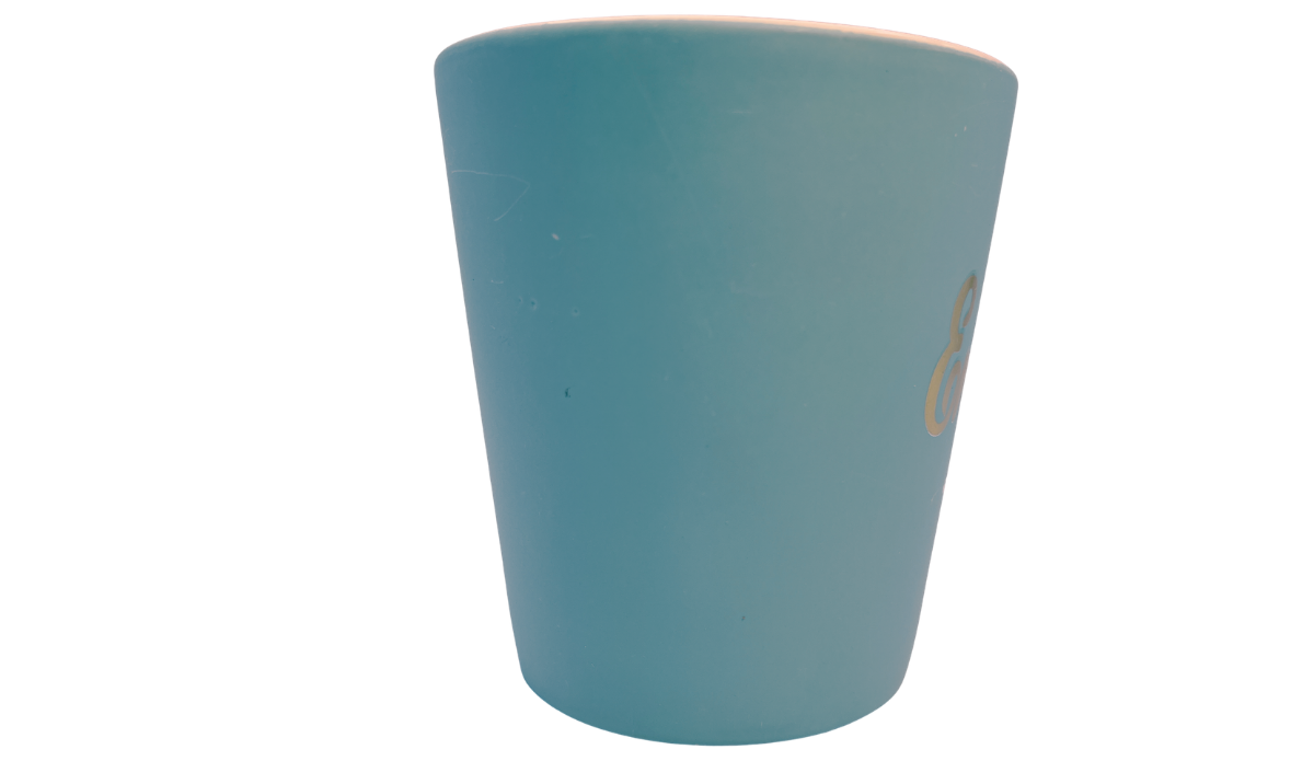 I'm Engaged Duh Mug middle view showing aqua ceramic surface