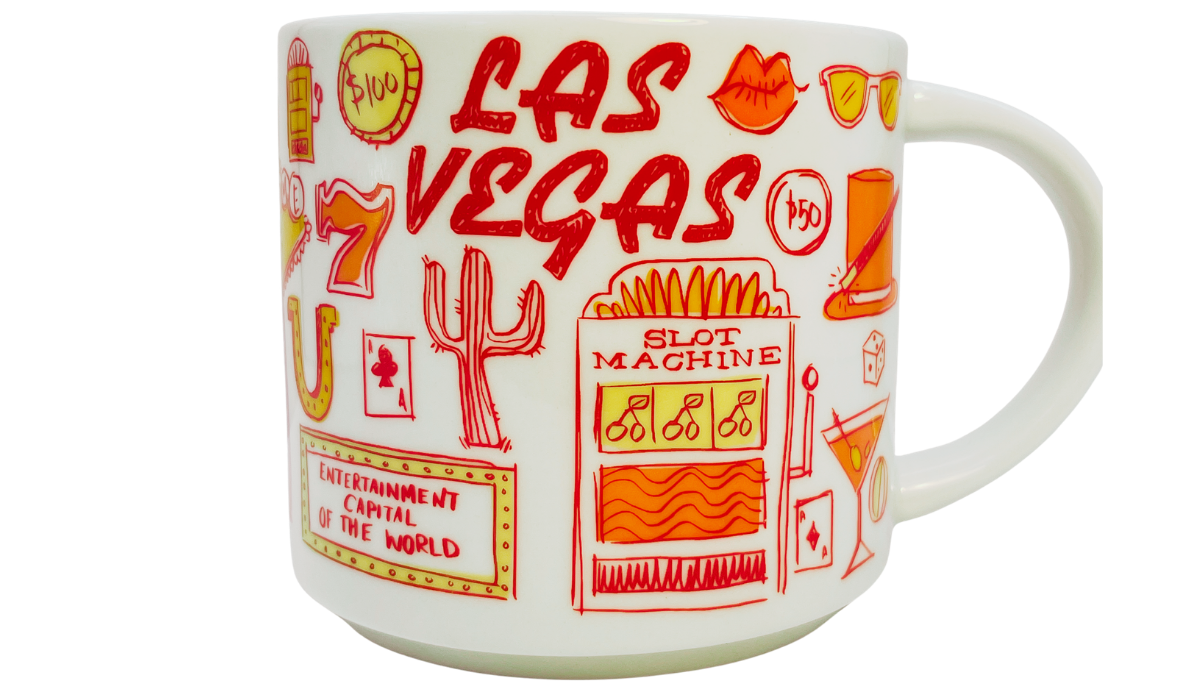 Starbucks Las Vegas Been There Series Mug with slot machine and casino artwork