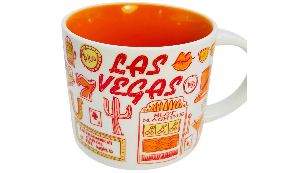 Starbucks Las Vegas Been There Series Mug orange interior