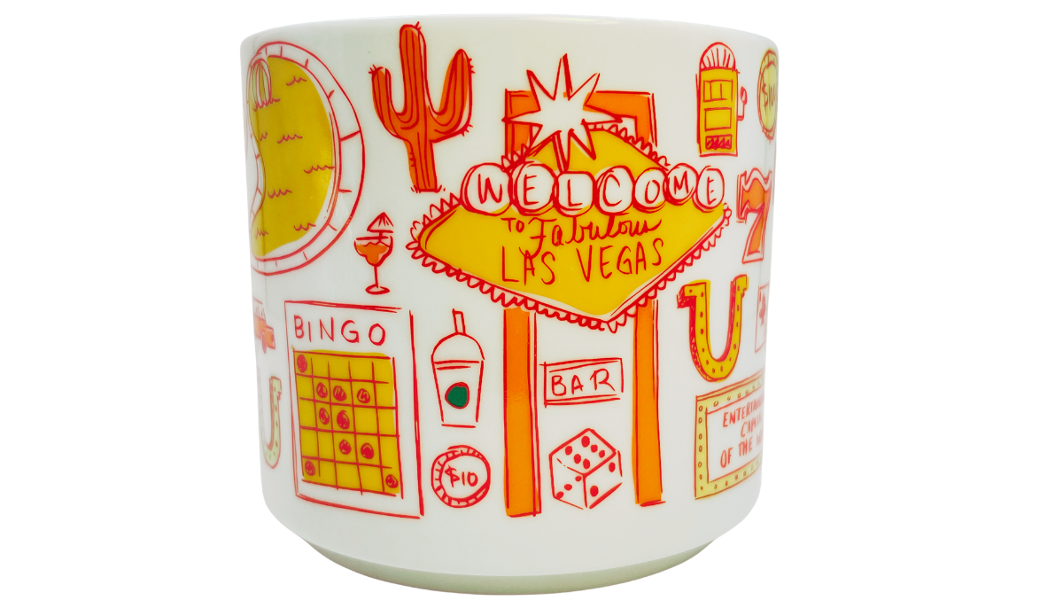 Starbucks Las Vegas Been There Series Mug featuring Welcome to Fabulous Las Vegas sign artwork