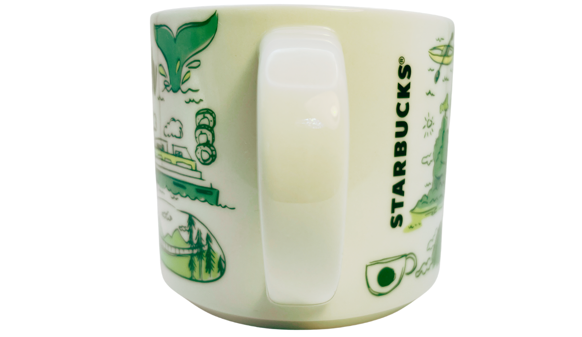 Starbucks Vancouver Been There Series Mug handle side with Starbucks branding