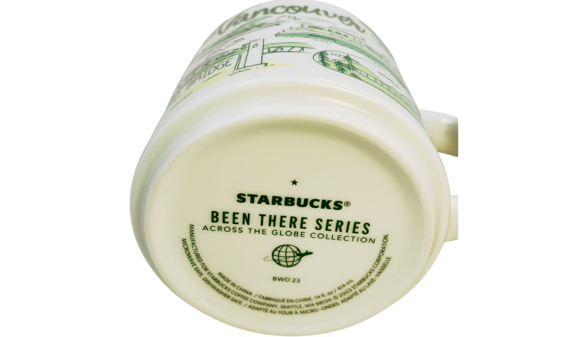 Starbucks Vancouver Been There Series Mug bottom stamp Across the Globe collection