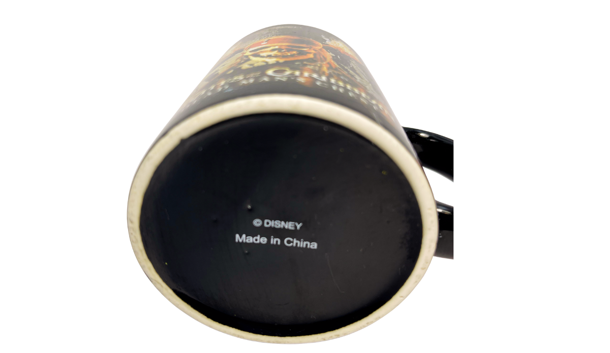 Disney Dead Mans Chest Mug bottom with Disney copyright and Made in China marking