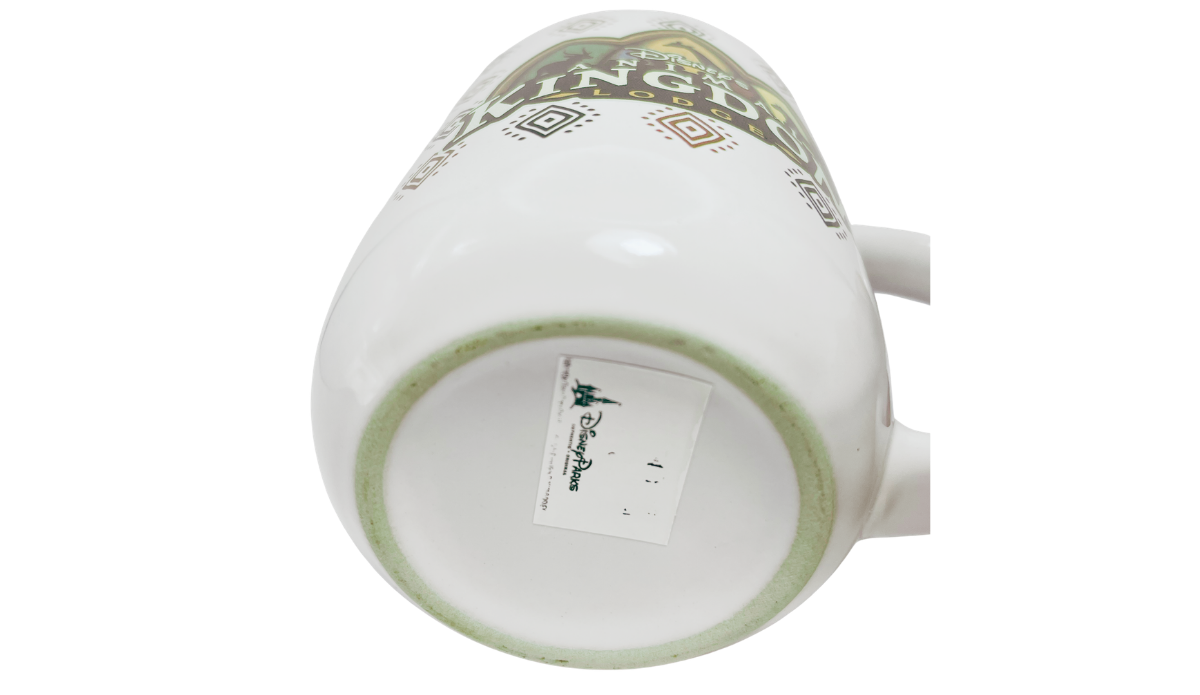 Disney Animal Kingdom Lodge Mug bottom view with Disney Parks label