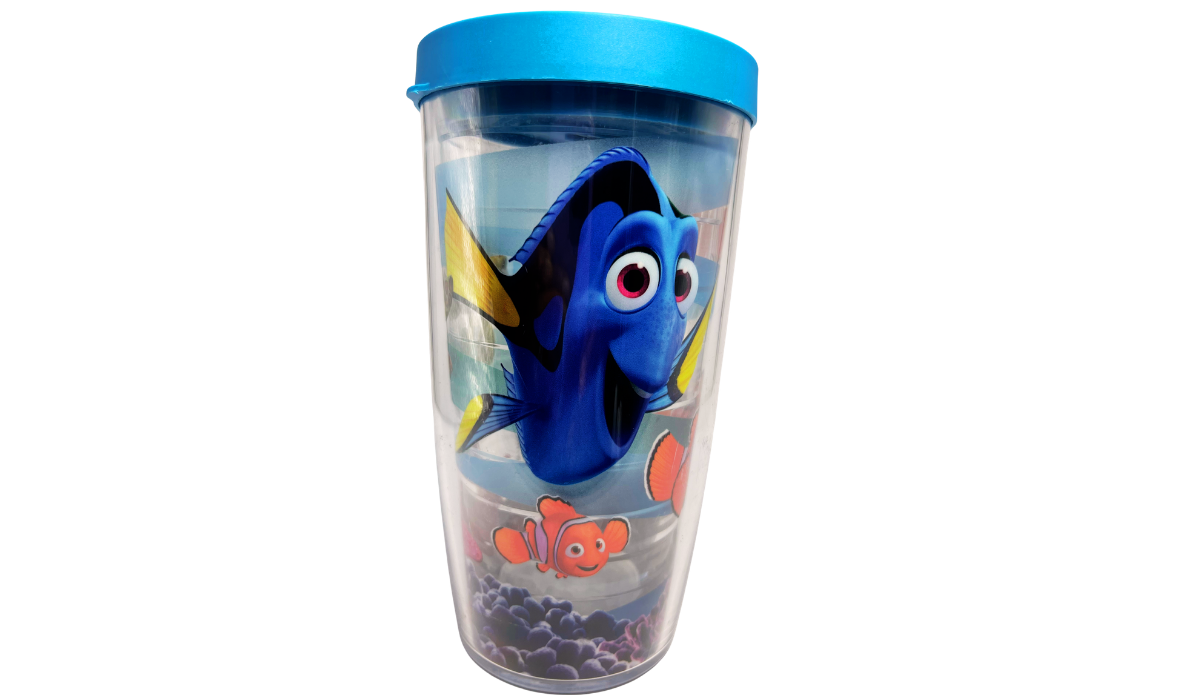 Disney Finding Nemo Tervis Tumbler with Dory Finding Nemo Tervis Tumbler with large Dory artwork and Nemo below