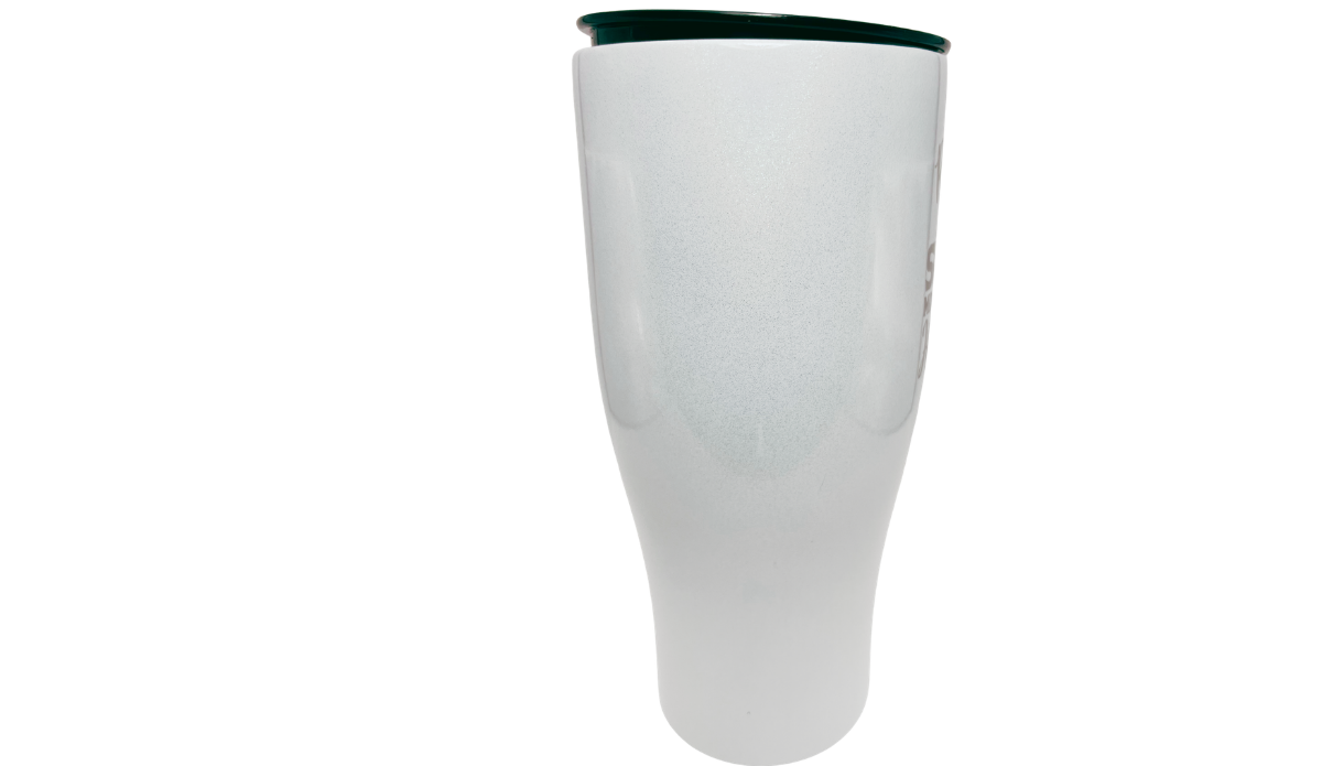 Funny Redhead Tumbler middle view with clean white finish and partial Piper Lou quote