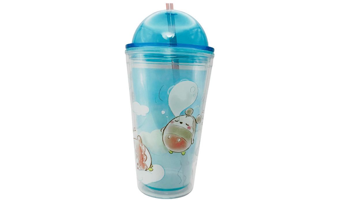 Disney Ufufy Dome Tumbler with rosy cheek character and cloud thought bubble design