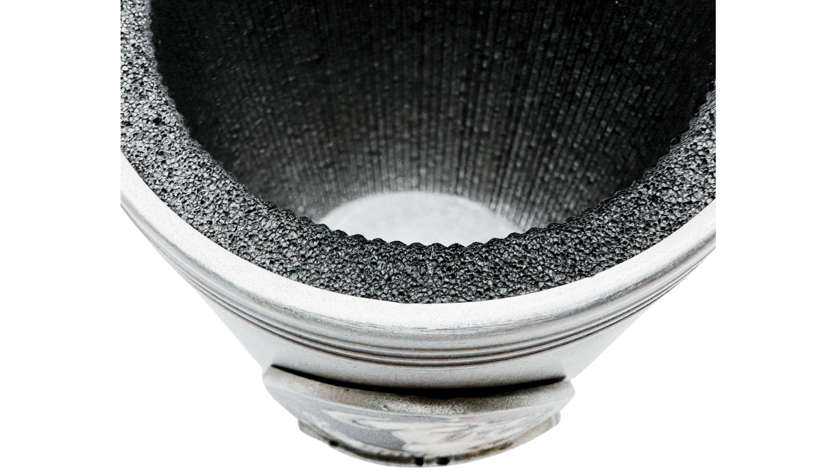 Florida State Can Cooler inside view showing dark textured insulating liner